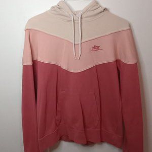 NIKE Pink Striped Sweatshirt